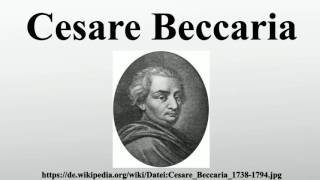 Cesare Beccaria [upl. by Atinwahs]