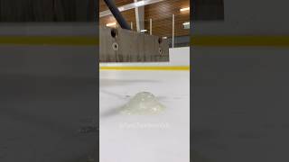 Ice Stalagmite Removal satisfaction asmr zamboni icemaintenance hockey arena chipping shorts [upl. by Ytinirt]