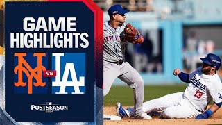 Mets vs Dodgers NLCS Game 2 Highlights 101424  MLB Highlights [upl. by Hayifas]