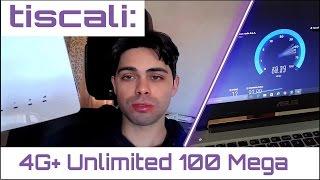 Recensione Speed Test Tiscali J 4G Unlimited 100 Mega Adsl senza fili LTE Modem Interno vs Esterno [upl. by Rubie]