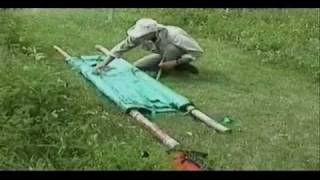 Tarp Stretcher Wilderness First Aid 3 of 3 [upl. by Erbe]