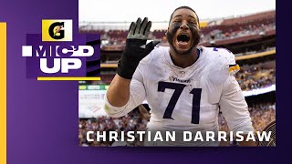 Christian Darrisaw Micd Up During the Minnesota Vikings Win Over the Washington Commanders [upl. by Studnia]