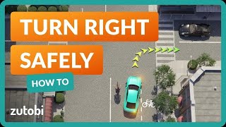 How to Turn Right at an Intersection  Driving Tips [upl. by Giuseppe]