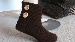 Crochet Glamas 2 in 1 Bootie Slipper Tutorial Super Easy For Beginners [upl. by Anchie]