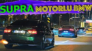 2JZ E90 BMW ile Bağdat Caddesine İndik  İstanbulda Çılgın Bir Gece Yarışı Buluşması [upl. by Eellah]