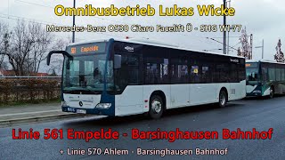 Sound Bus MercedesBenz O530 Citaro Facelift Ü von Omnibusbetrieb Lukas Wicke  SHG WI 77 Voith [upl. by Maurene]