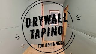 How to Tape Drywall Simple DIY For Beginners [upl. by Elokyn104]