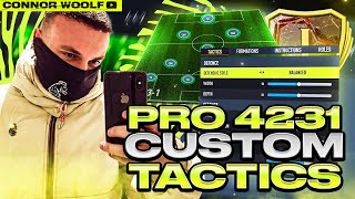 new patch the BEST META 4231 custom tactics on FIFA 22 🔥❄️ [upl. by Anividul]