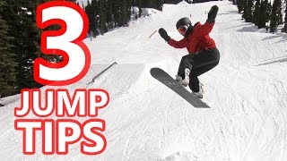 3 TIPS TO JUMP amp LAND SNOWBOARD TRICKS [upl. by Portugal]