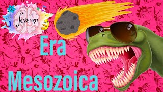 La Era Mesozoica y sus 3 periodos  Triásico Jurásico y Cretácico [upl. by Ydarb662]