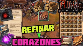 Albion Online  Transporte de Corazones Caerleon  Refinando T6 T5 T4 y T3  Resumen [upl. by Yltneb125]