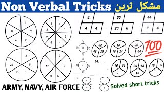 Non Verbal Intelligence Test  Non verbal Short Tricks  Pak Army Navy Air Force Non verbal ISPR [upl. by Mathew]