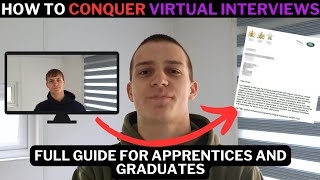 VIDEO INTERVIEWS Full Guide for Degree Apprenticeships [upl. by Hgielyk760]