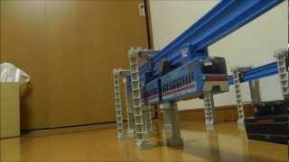 【プラレール 走行動画 HD】懸垂式 モノレール 特急 ブルーリゾート Tomy Plarail Monorail 動画videoビデオ 絶版 모노레일 單軌鐵路 MRT монорельс [upl. by Jeremias133]