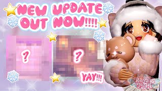 🎄UPDATE OUT NOW✨ THIS ONE IS A LONG ONE  Royale High Glitterfrost [upl. by Raf]