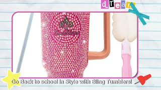 Back to school 40oz Bling Tumbler Sale [upl. by Ursas]