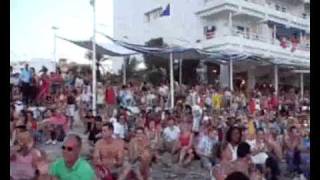 Filmed Outside Cafe Del Mar Ibiza  Olive Your not alone [upl. by Melcher]