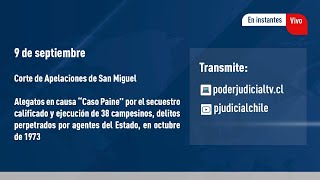 Corte de Apelaciones de San Miguel escucha alegatos en causa quotCaso Painequot 1 [upl. by Alilak]