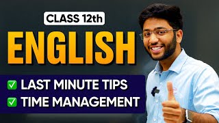 Class 12th English LAST MINUTE TIPS🔥 Presentation Time Management shobhitnirwan17 [upl. by Trueman]