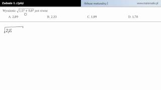 Zadanie 1  Próbny arkusz maturalny P1 poziom podstawowy [upl. by Bigod]