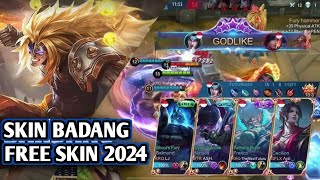 FREE SKIN BADANG 2024  MOBILE LEGENDS GAME PLAY [upl. by Euqinamod]