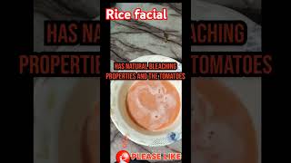 Rice facial at home natural skincare diyskincaretips easyhomecareremediesforskin [upl. by Vachel]