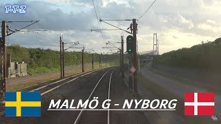 Führerstandsmitfahrt Dänemark 4K Malmö G  Nyborg over Køge nord [upl. by Swarts]