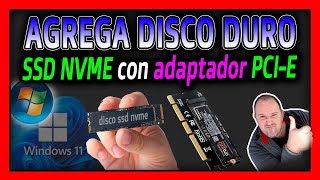 Como AMPLIAR ALMACENAMIENTO o DISCOS DUROS de PC usando slots PCI e de placa base ⭐ 2024 [upl. by Spillar]