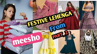 MEESHO LEHENGA HAUL part2 Honest Review  New Festival Lehenga  reshmastyle [upl. by Anitsenre374]