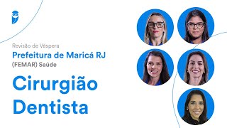 Revisão de Véspera Prefeitura de Maricá RJ FEMAR Saúde  Cirurgiãodentista [upl. by Ortiz]