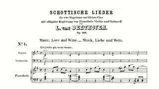 Beethoven 25 Scottish Songs Op 108 with Score [upl. by Kaja]