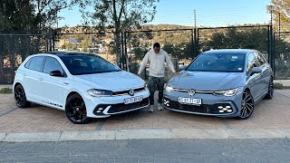 New VW Golf 8 GTI Vs Polo GTI Comparison Review  Which One Should You Buy [upl. by Klingel]