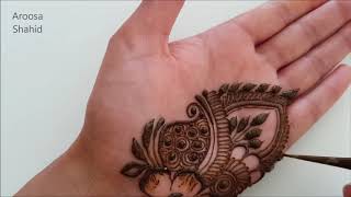 Quick Simple Henna design On inside of hand [upl. by Pasquale]