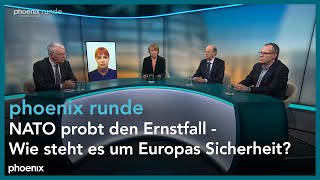 phoenixRunde NATO probt den Ernstfall  Wie steht es um Europas Sicherheit [upl. by Cornelle]