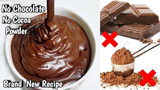 5 Minute Chocolate Sauce RecipeNo ChocolateNo Cocoa PowderBest Chocolate ganacheChocolate Recipe [upl. by Assilanna]