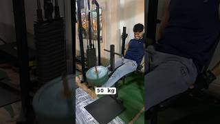 50 kg leg extension viralvideo shorts gym workout cfgf [upl. by Magdaia]