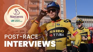 MilanoSanremo 2023  Postrace Interviews [upl. by Rocker]