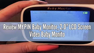 Review MYPIN Baby Monitor 20quot LCD Screen Video Baby Monitors with Camera and Night Vision Baby Cam [upl. by Collin104]