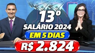 INSS 1ª PARCELA do 13º SALÁRIO para os APOSENTADOS  CALENDÁRIO INSS 2024  VEJA DATAS e VALORES [upl. by Bills]