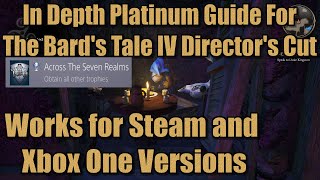 Platinum Trophy  100 Achievement Score Guide For The Bards Tale IV Directors Cut [upl. by Auqinat]