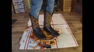 Lucchese Ostrich Cowboy Boots STOMP Pizza [upl. by Tien]