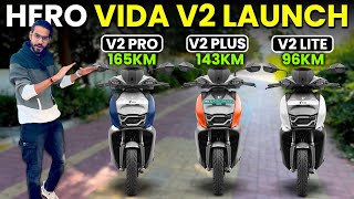 New Hero Vida V2 Launch🔥 सिर्फ 96000 में  Vida V2 Pro  Vida V2 Plus  Vida V2 Lite  Ola Killer [upl. by Asillim]