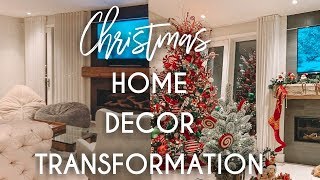 Christmas Home Decor Transformation  Time Lapse Tutorial [upl. by Eilema595]