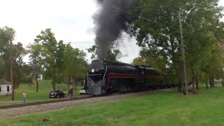 NampW 611 Friday October 6 2023 The first run coming back to Victoria Station in Goshen Va [upl. by Lladnarc361]