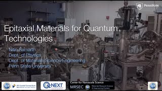 Nitin Samarth Epitaxial Materials for quantum technologies [upl. by Muscolo]