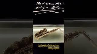 Replica of the first Saxophone Dinant Belgium [upl. by Adel723]