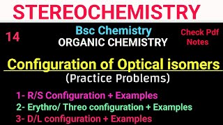 DL Nomenclature RS Nomenclature  Concept  Example bscchemistry isomerismitschemistrytime [upl. by Malva]