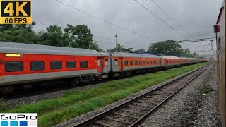 16311 Shri Ganganagar Kochuveli Express  Konkan Railways Monsoon [upl. by Salamone]