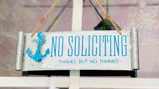 NO SOLICITING DIY sign [upl. by Etiam]