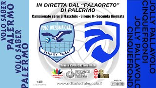 Pallavolo serie BM Volo Saber Palermo VS Jolly Cinquefrondi  23102021  IN DIRETTA [upl. by Deeyn]